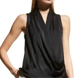 Akris Black Draped Blouse